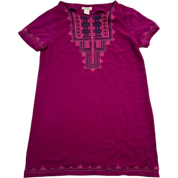 Lucky Brand Tops - Lucky Brand Women's Purple Embroidered Blouse Abuelita Shirt Size S